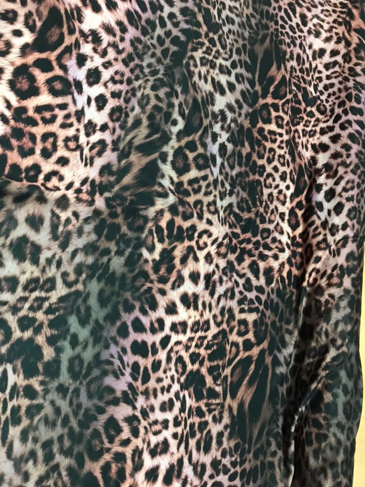 Cheetah fabric jersey. Stretch jersey fabric. Pink cheetah | Etsy
