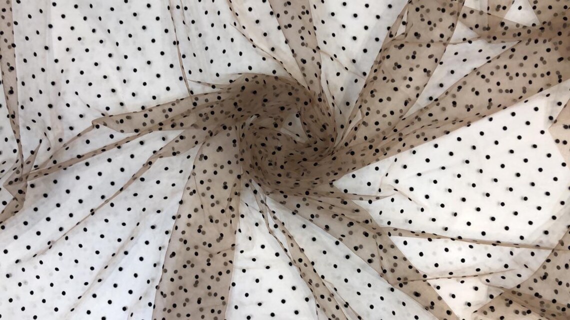 Polka Dot Mesh Fabric/ Dotted Mesh Fabric/ Point Despirit Etsy