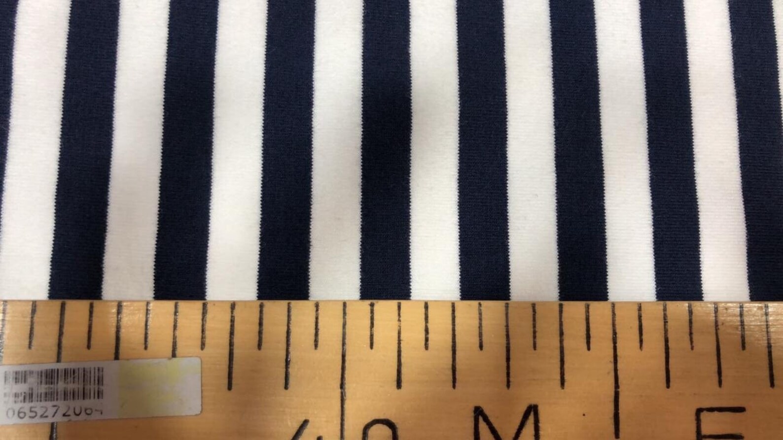 Navy blue stripe jersey fabric 1.75 m wide or 1.86 yards. Soft | Etsy