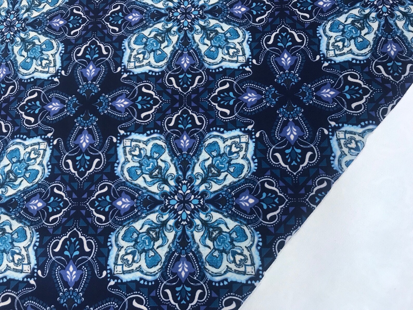 Scuba jersey fabric/Designer neoprene fabric/majolica Etsy