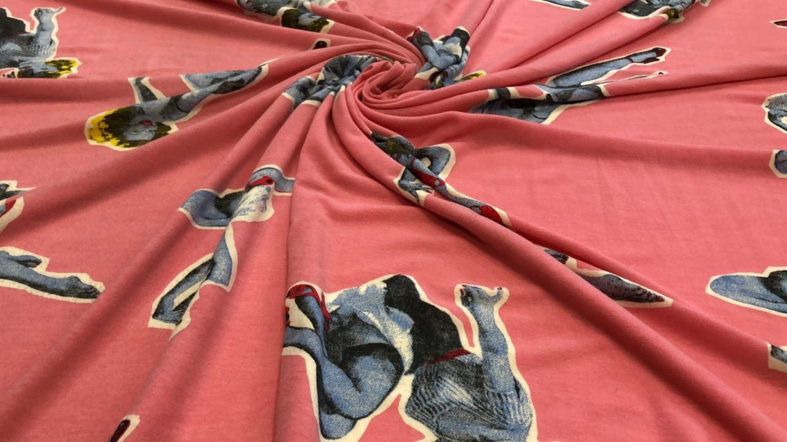 Ladies jersey fabric/stretch jersey fabric/authentic designer Etsy