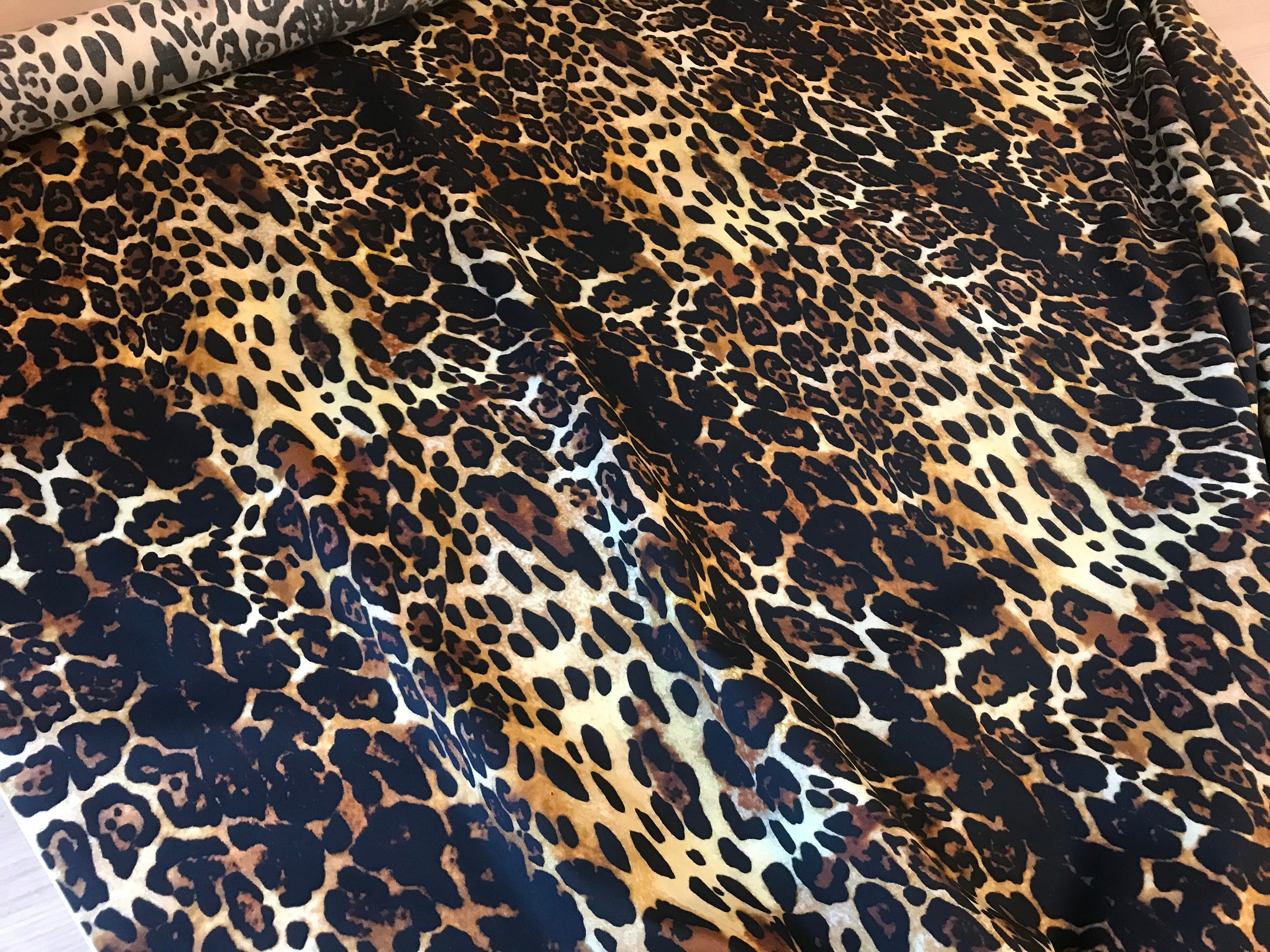Leopard cotton fabric/ cheetah cotton fabric/animal print | Etsy