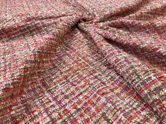 tweed knit fabric