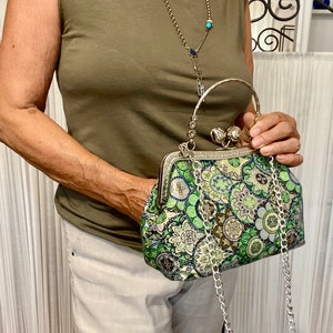 Gift bags for her, New Year&#39;s Eve bags, fabric bags, ooak bags, clicclac bags, Italian bags, handmade bags, bags with handles,