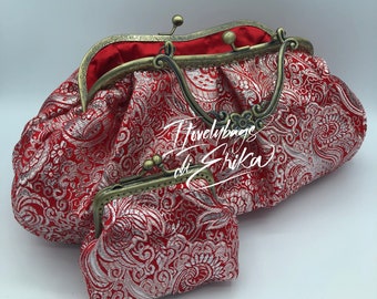 Handmade bags, handmade bags, Italian bags, ooak, fabric bags, vintage and retro style bags, women's bags, silk bags