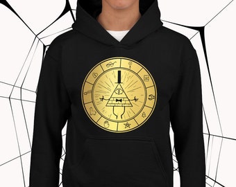 Kinder Gravity Falls Bill Cipher Zodiac Rad Hoodie Kinder Gravity Falls Bill Cipher Zodiac Rad Hoodie