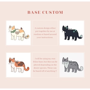 Base Custom Design- furry adopt pet portrait fursona custom character roleplay commission