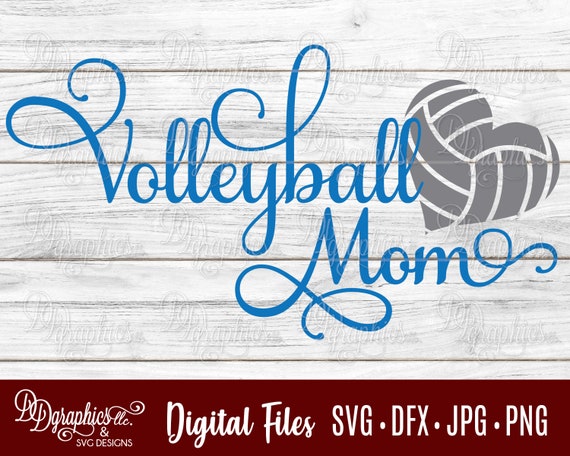 Download Volleyball Mom/ volleyball SVG / volleyball heart / sport / | Etsy