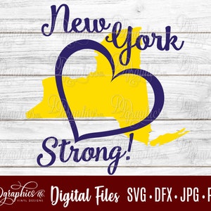 New York Strong SVG/ New York / Stütze New York / Jpg Dxf Png / Digitale Dateien / Liebe / Support / Silhouette Dateien / Cricut Dateien