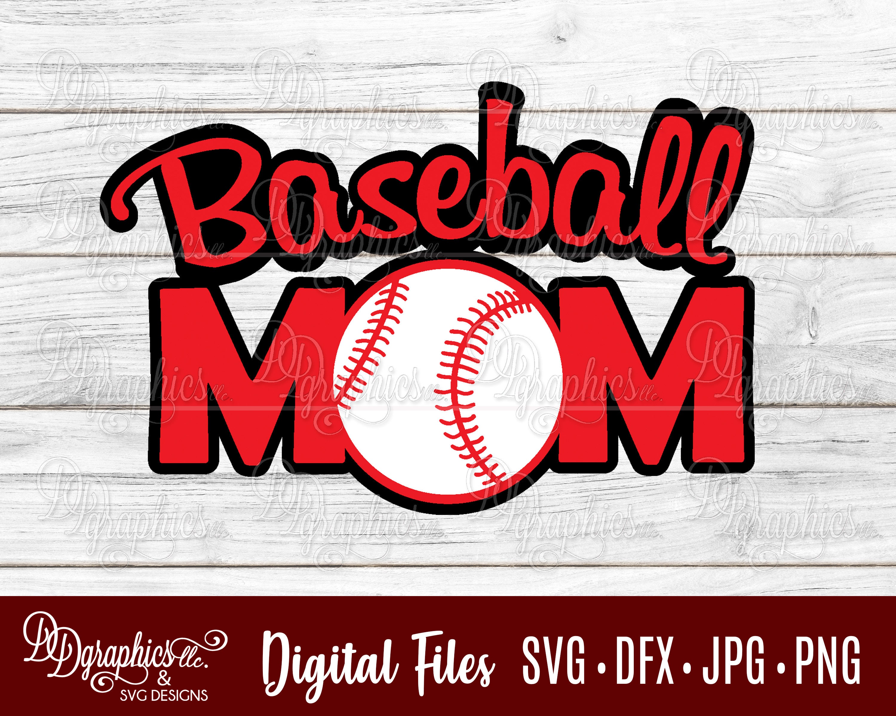 Baseball Mom Svg Baseball Svg Svg File Mom Jpg Dxf Png Etsy