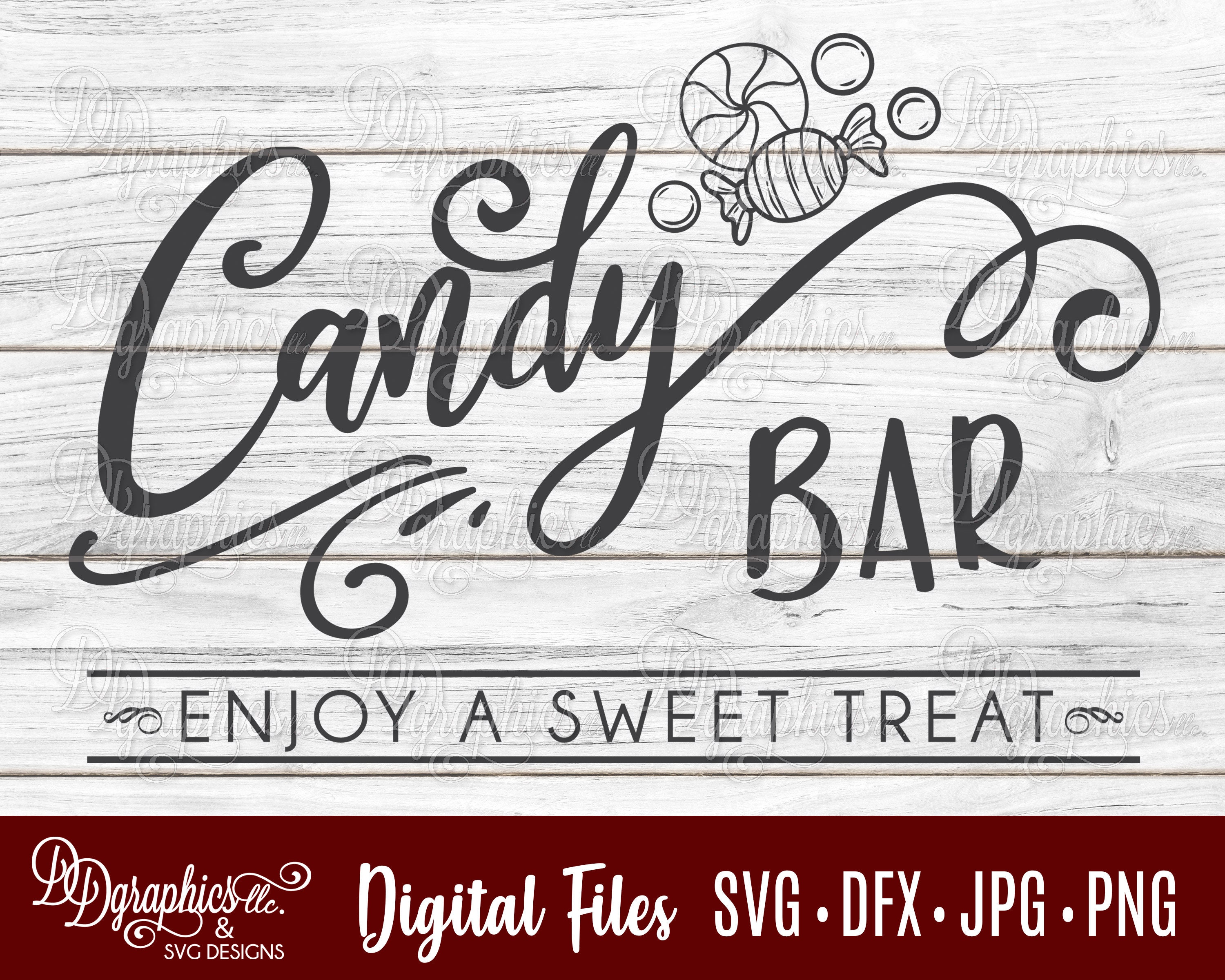 Candy Bar SVG / Candy Buffet SVG / Candy SVG / Candy Bar teken Etsy Nederland