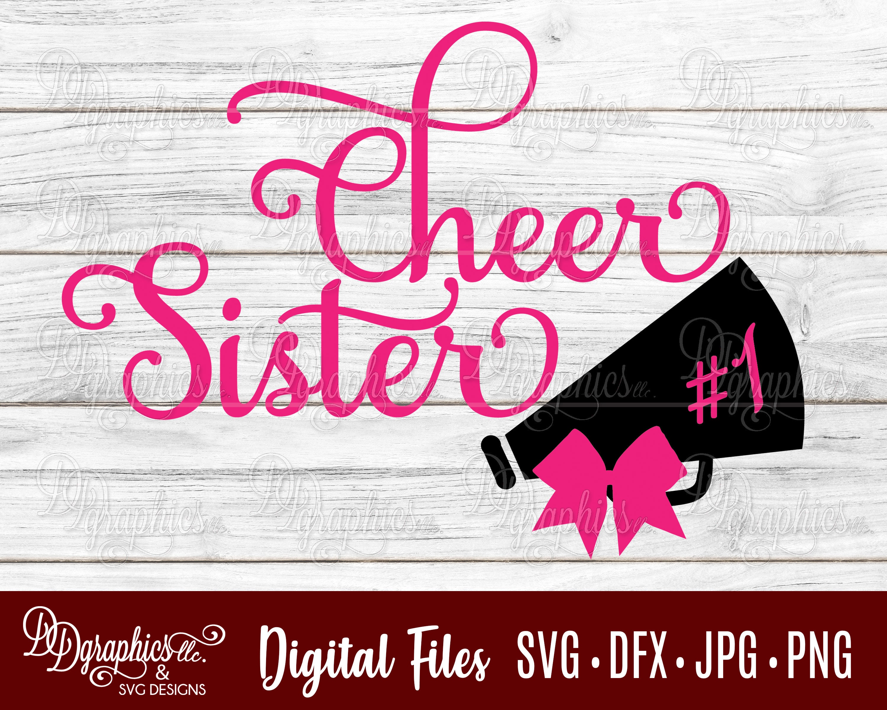 Cheer Sister SVG / Cheer SVG / Cheerleader SVG/ Cheerleader / - Etsy