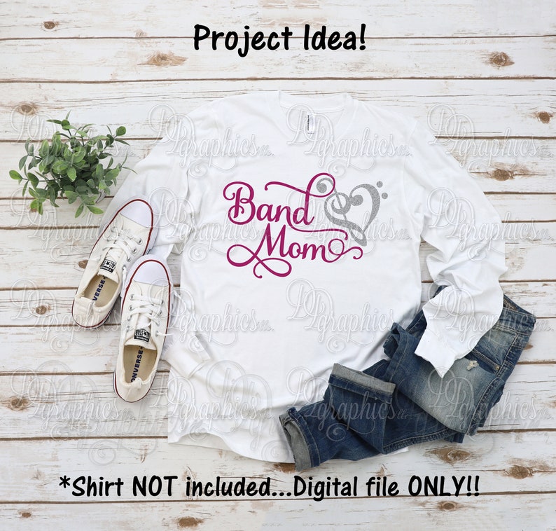 Band Mom SVG / Band SVG / SVG File/ Jpg Dxf Png / Digital Files / Silhouette Files/ Cricut Files image 2