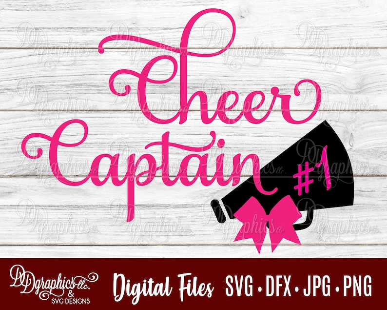 Cheer Captain SVG/ Cheer SVG / Cheerleading SVG / Megaphone / Etsy