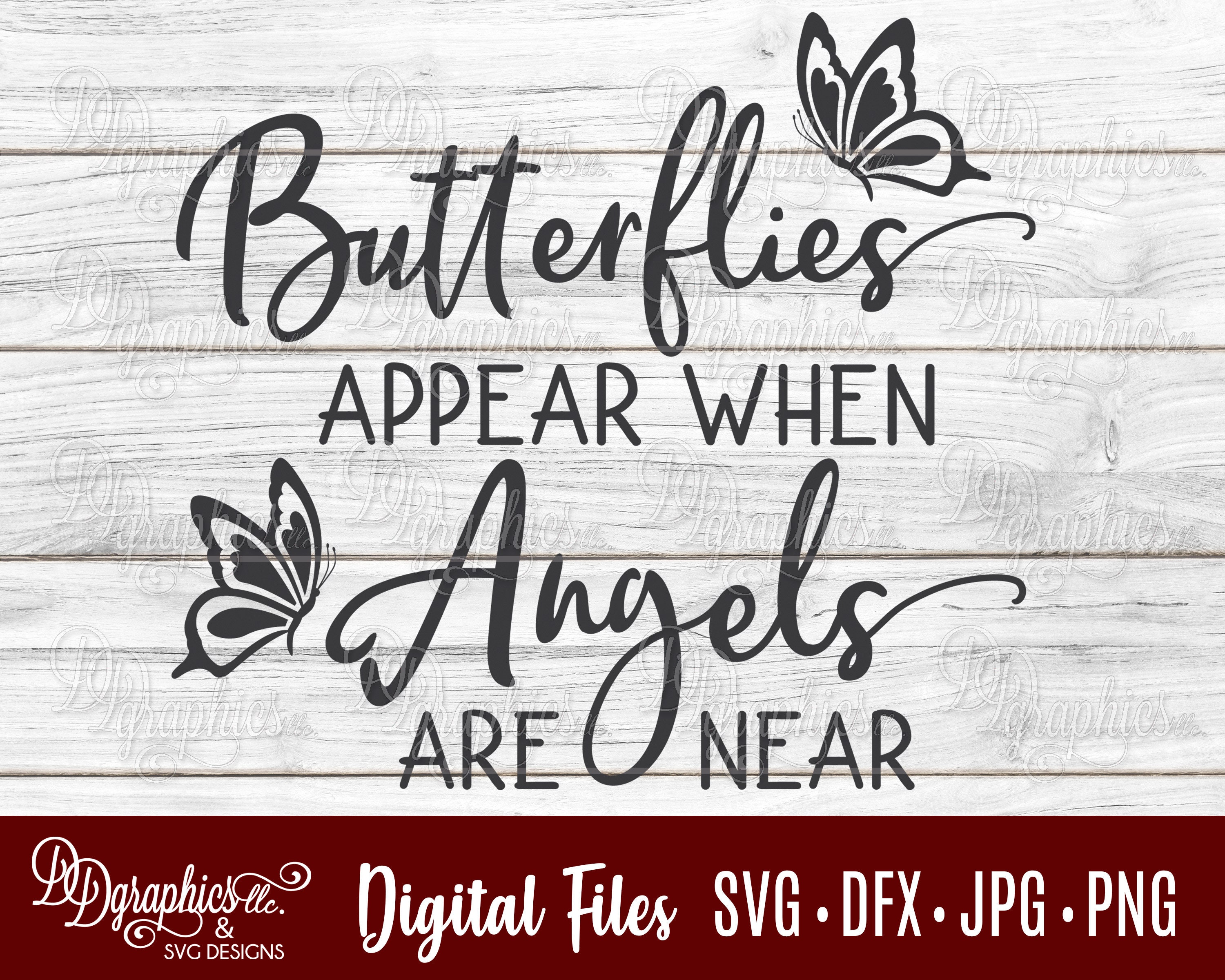 Butterflies appear when angels are near SVG / butterflies/ Etsy