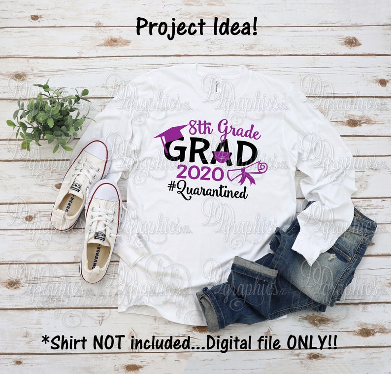 Download 8th grade Grad quarantined/graduate/Class of | Etsy