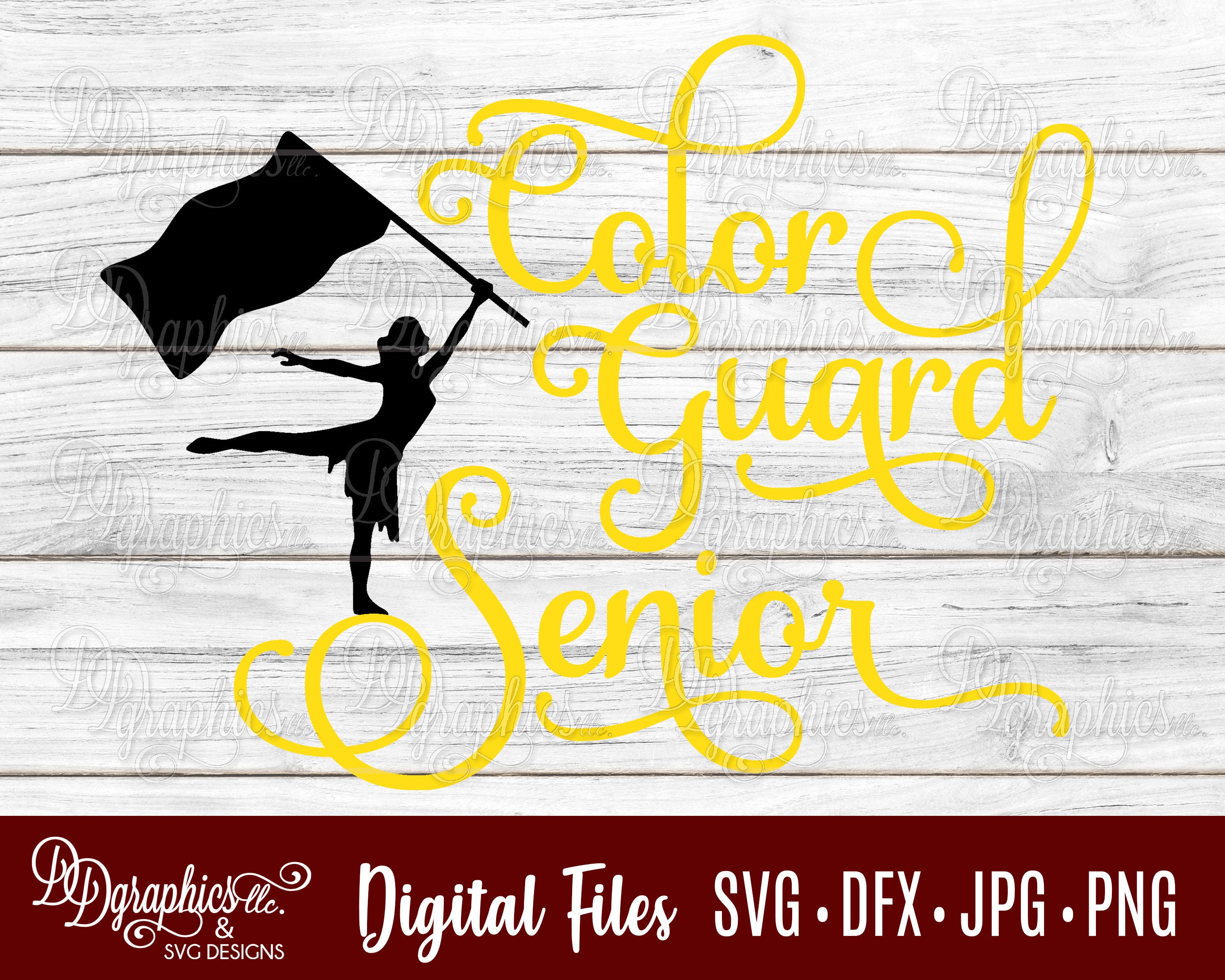 Download Color Guard Senior SVG/ Color Guard SVG / Flag Twirler ...