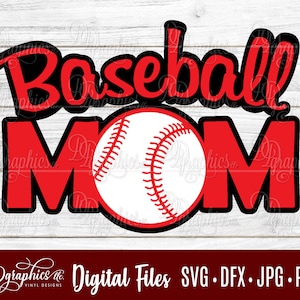 Baseball Mom SVG / Baseball SVG / SVG-Datei / Mom / Jpg Dxf Png / Digitale Dateien / Silhouette Dateien / Cricut Dateien
