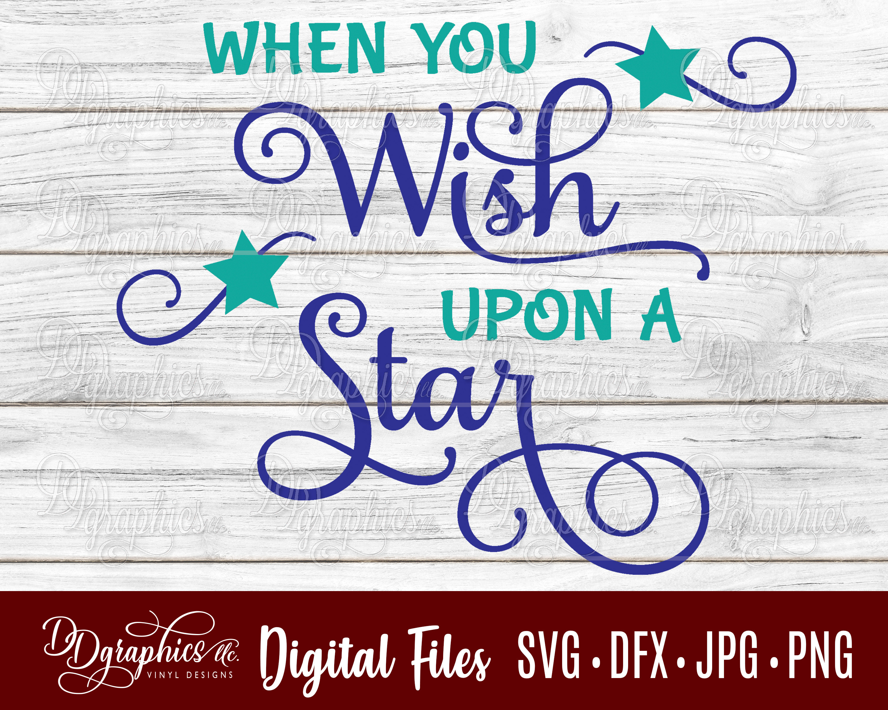 When You Wish Upon a Star SVG / SVG File / Stars / Wish