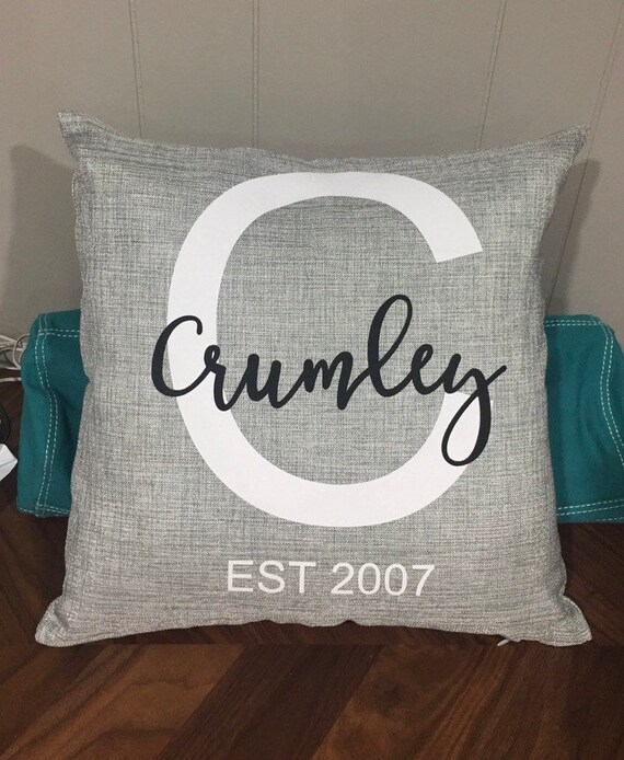 Personalized pillows with names First anniversary gift Etsy