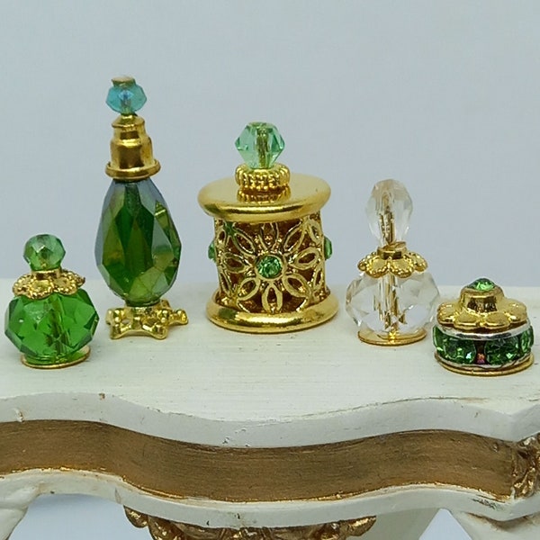 Dolls house 12th scale perfume bottles