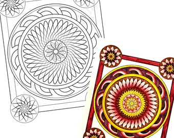 Turning Coloring Page