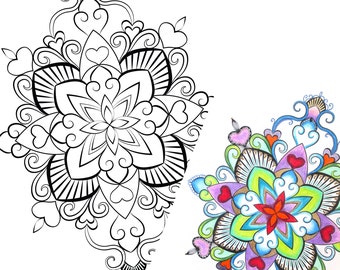 Hearts Desire Coloring Page