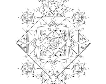 Geometric Coloring Page