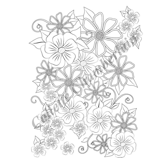 Whimsical Flower Coloring Pages Kids N Fun.com | Coloring Page Doodles