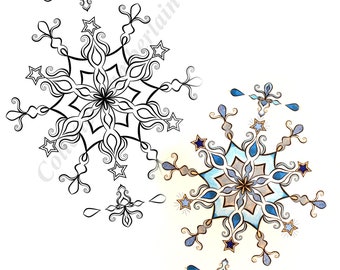 Snowflake Coloring Page