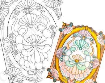 Scallop Coloring Page