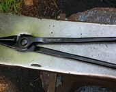 Straight Scrolling tongs blacksmithing tongs 8 quot long reigns with ball ends