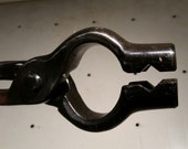 High Quality Forgetongs blacksmithing forge tools 7 8 square or round jaw v bit bolt jaw