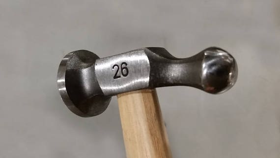 German Style Bow Face Chasing Hammer Ball Peen Planishing REPOUSSE Metal Work