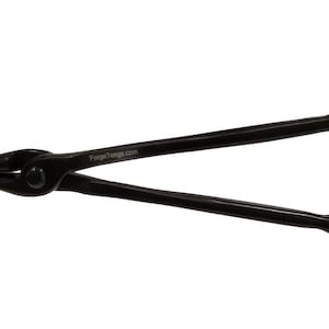 blacksmith Straight Nose Scrolling tongs with 8&quot; long reins and ball ends