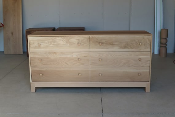 Solid white cheap oak dresser