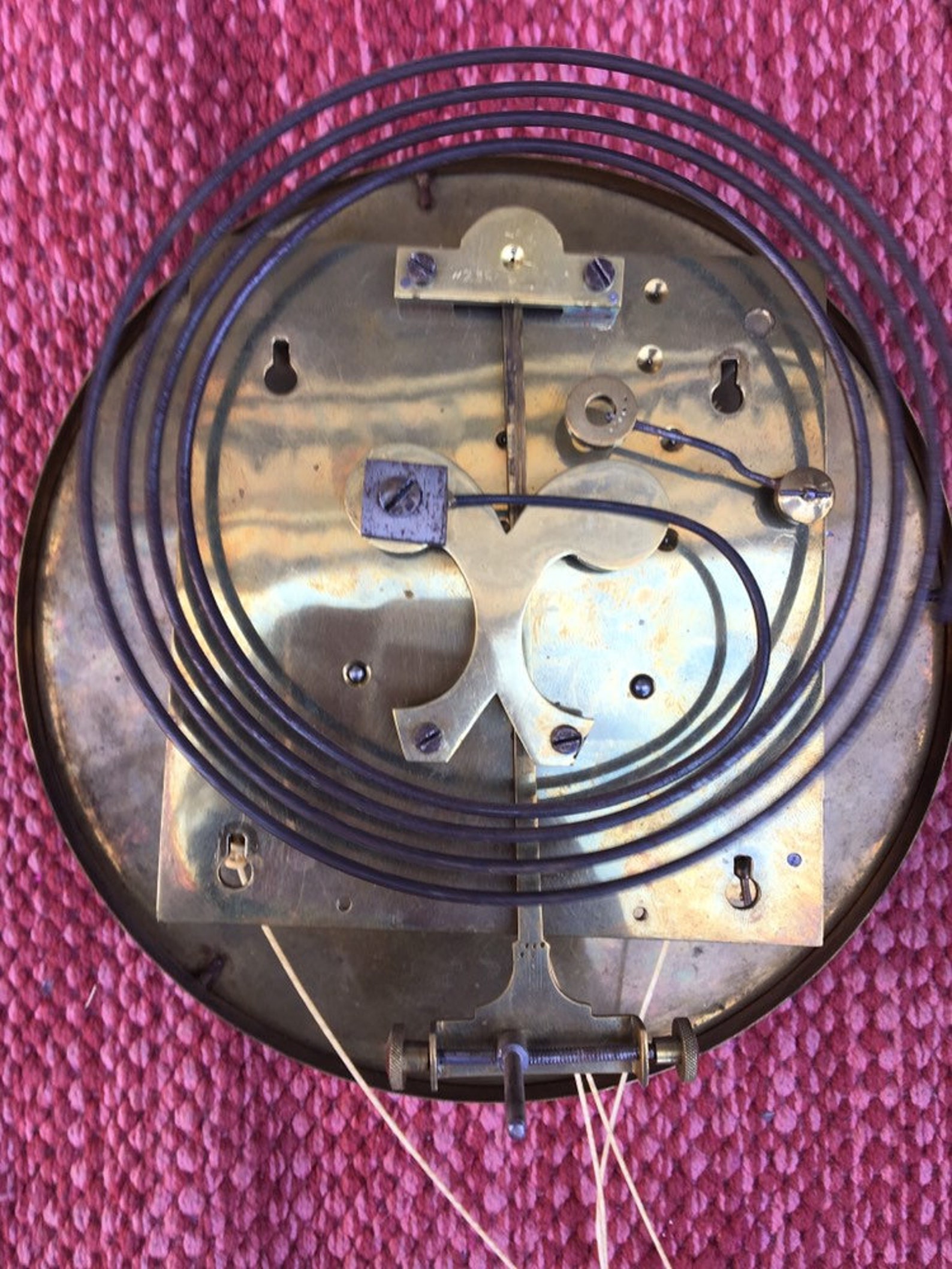 Antique Pendulum Clock With Two Weights Vienna / Antique Pendulum Clock