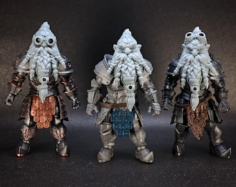 RORIC GRIMBROW – Dwarven Veteran Head Set (Set of 3)