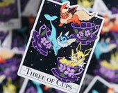 Three of Cups Tarot Sticker