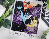 Three of Cups Tarot Art Print