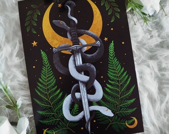 Samara Snake Art Print II I Cottagecore II Sword