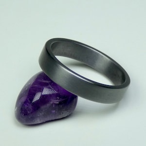 pure tantaal handgemaakte ring. Tantaal trouwring. Verlovingsring. Tantaal-sieraden. Herenring.