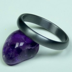 Solid pure Tantalum hand crafted wedding ring. Wedding band. Engagement ring. Tantalum jewelry. Ladies tantalum ring.