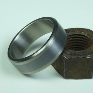 Solid Tantalum and Titanium mens ring. Mens wedding ring. Mens jewelry.