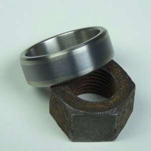 Solid Tantalum and Titanium mens ring. Mens wedding ring. Mens jewelry. image 3