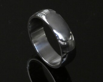 Massieve pure Tantalum handgemaakte trouwring. Heren trouwring. Verlovingsring heren. Tantaal sieraden.