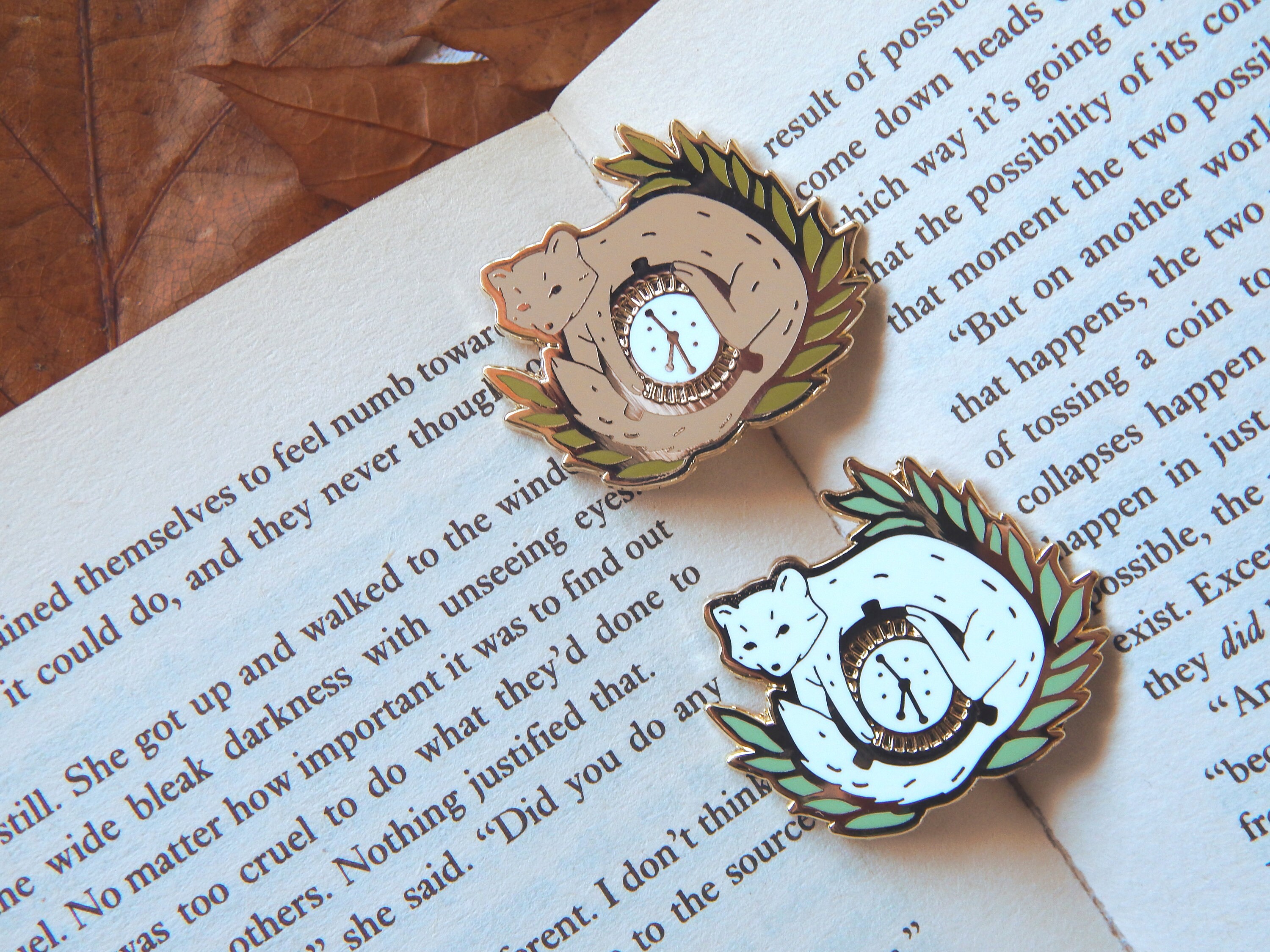 Pantalaimon and the Alethiometer Enamel Pin - His Dark Materials, Fan…