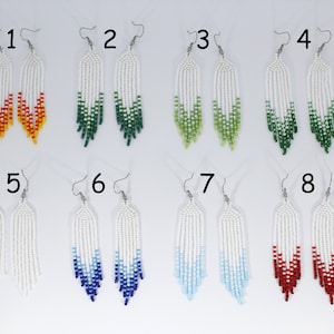 Beaded dangle earrings
