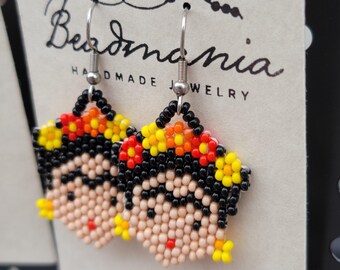 Beaded Frida earrings