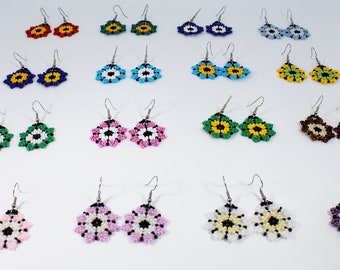 Flower earrings